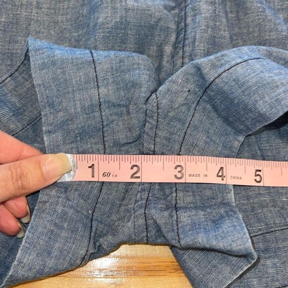 AG Adriano Goldschmied CottonChambray Denim Romper Sleeveless Large‎ - Picture 11 of 11